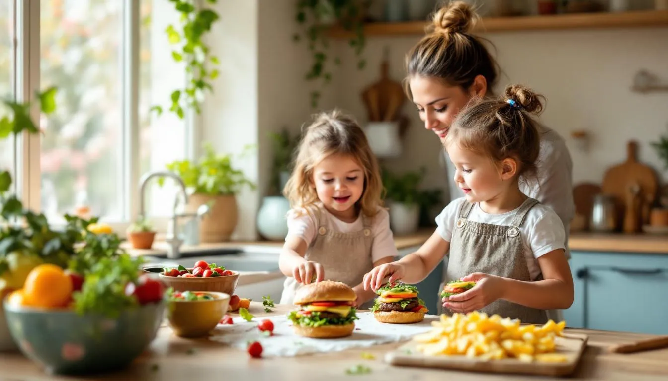 Recettes de burgers maison pour enfant avec idées savoureuses