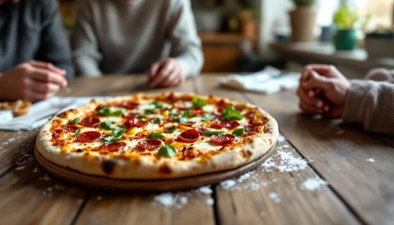Valeur calorique d'une pizza entière, apport énergétique complet