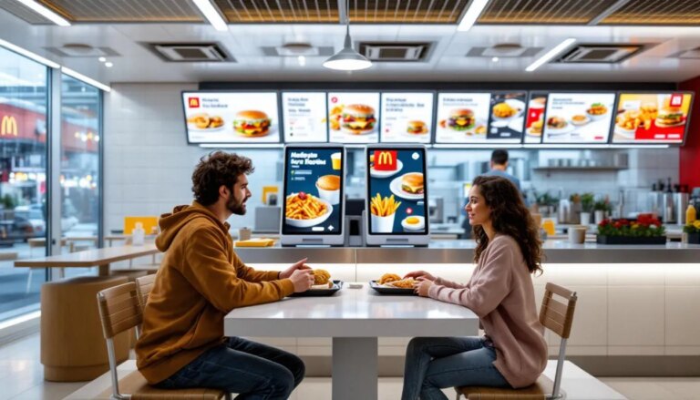 Affichage du prix d'un menu Mcdo avec tarification du repas