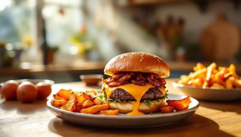 Recette de burger maison selon Cyril Lignac, plat savoureux fait maison