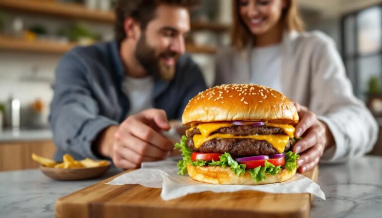 Recette de burger maison Etechebest avec préparation gourmande et savoureuse