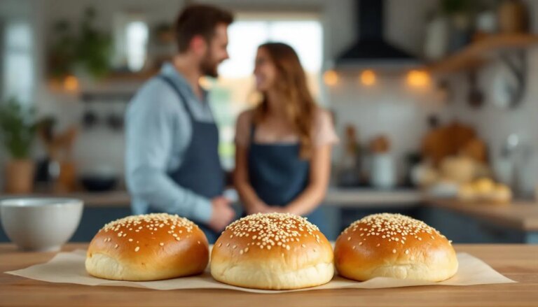 Recette de pain burger maison sans repos avec préparation rapide et facile