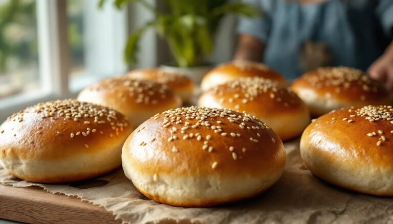 Recette de pain burger maison réalisée avec un robot Thermomix