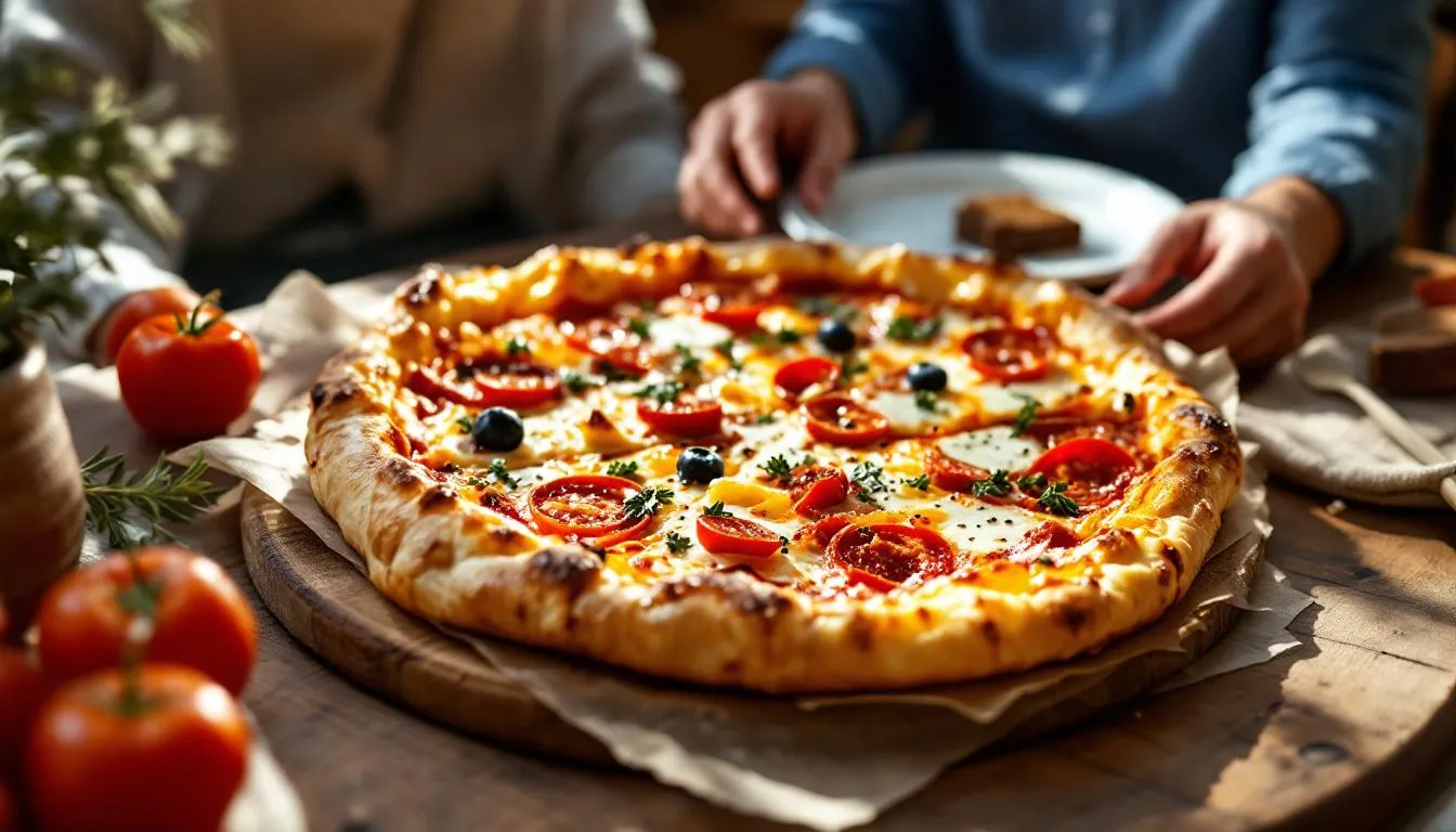 Recette de pizza avec pâte feuilletée, une préparation gourmande et rapide