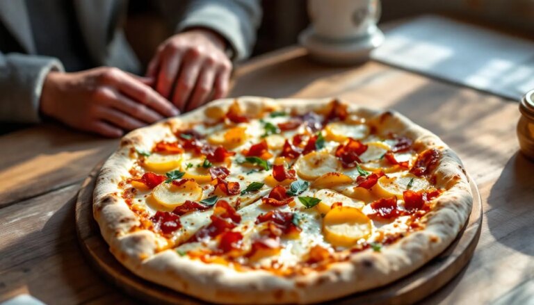 Image illustrant une recette de pizza savoyarde traditionnelle et gourmande