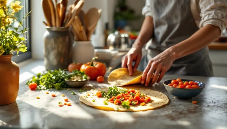 Recette de wrap maison aux lentilles corail, plat végétarien savoureux