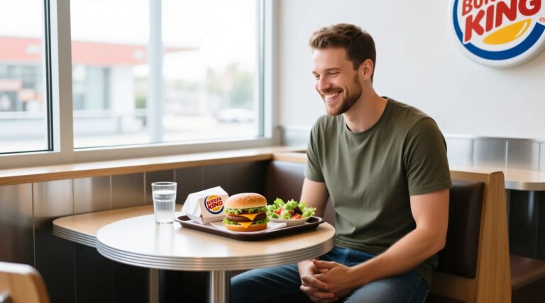 Burger le moins calorique de Burger King, un sandwich léger et savoureux