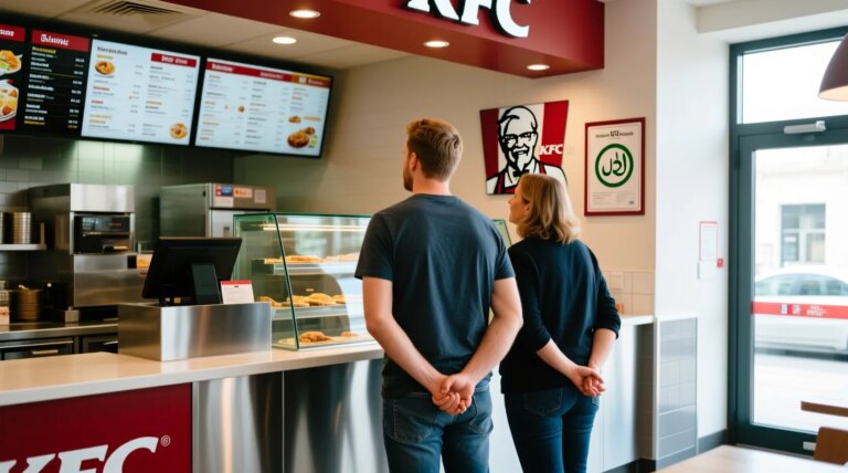 Image expliquant si KFC propose des options halal ou certifiées