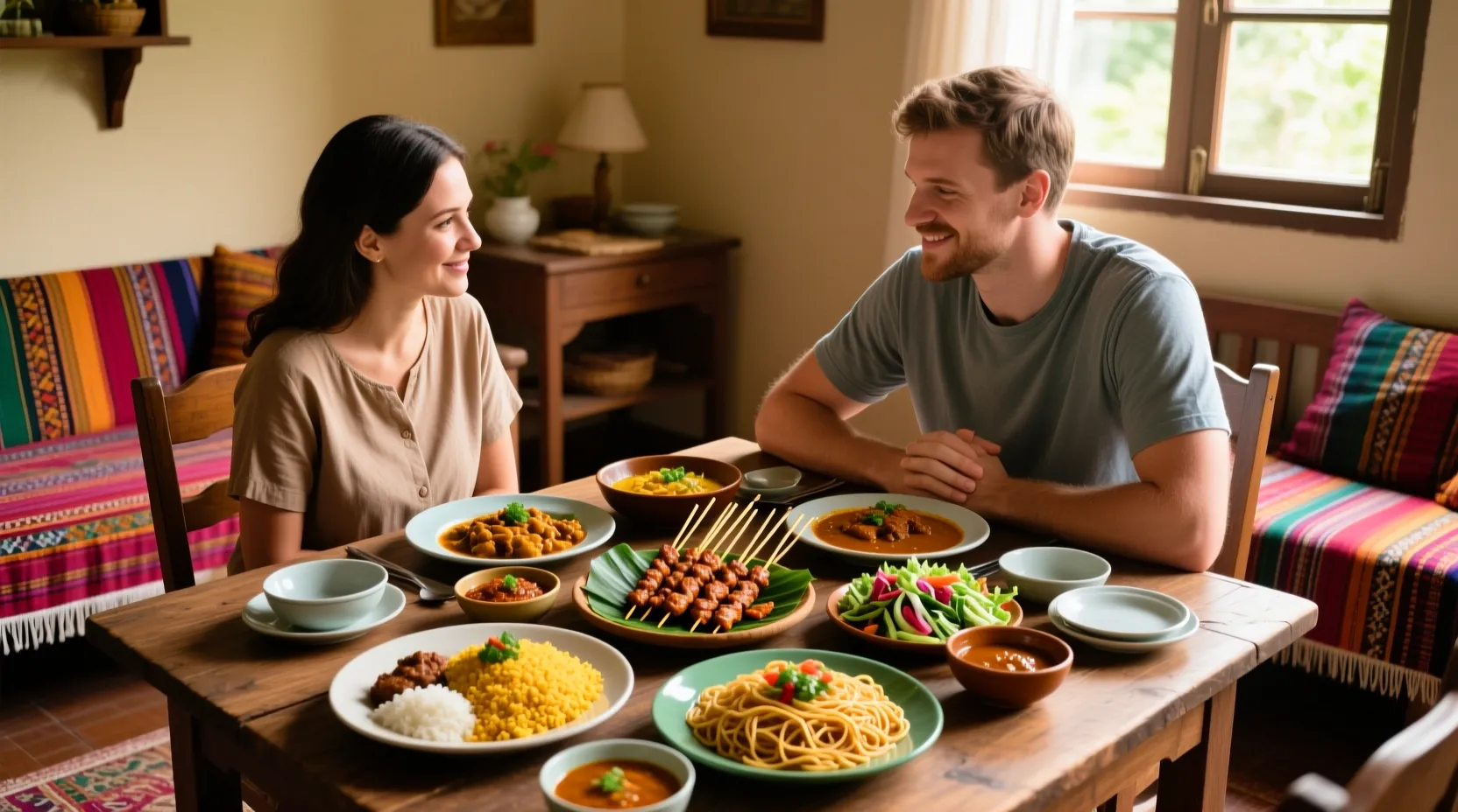 Plats traditionnels indonésiens authentiques illustrant la cuisine locale