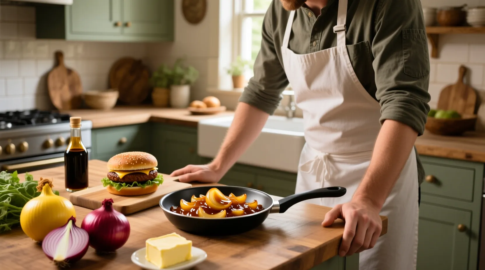 Recette de la compotée d'oignon pour burger avec préparation savoureuse