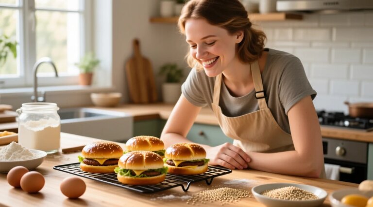 Recette de pain burger brioché moelleux pour un sandwich délicieux