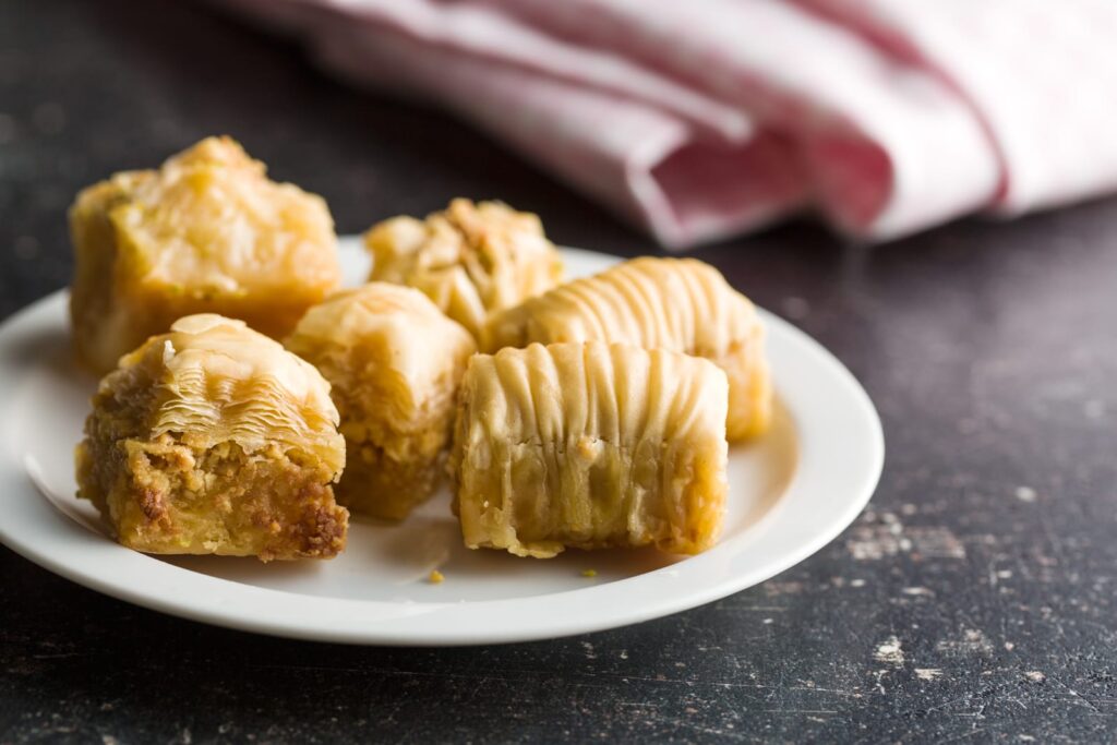 Baklava plat traditionnel grec