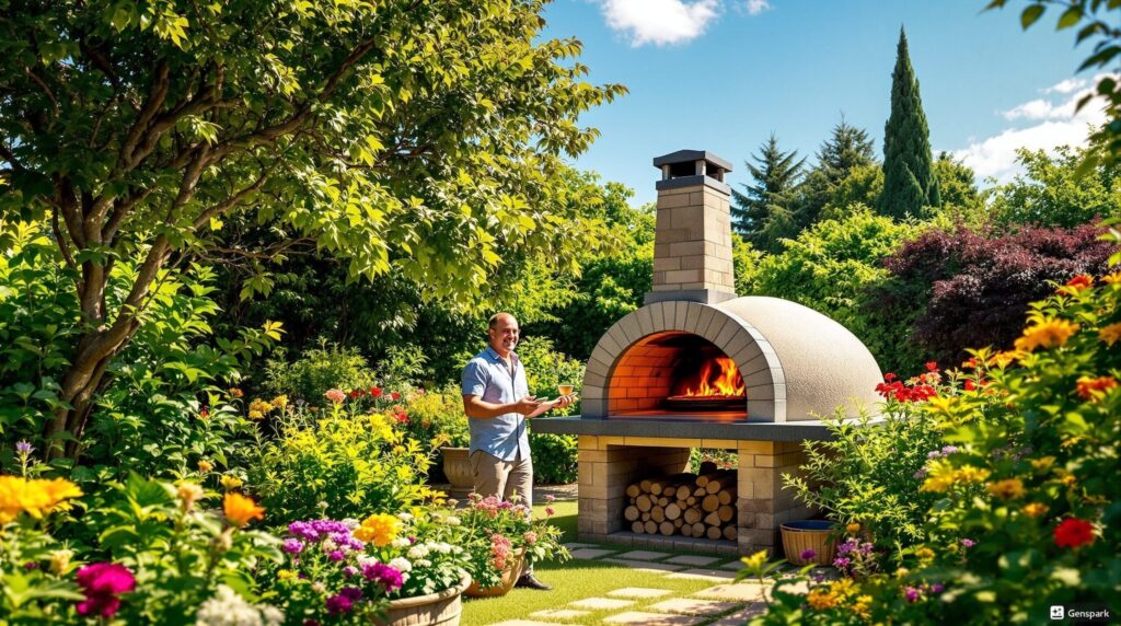 construire un four à pizza extérieur dans son jardin
