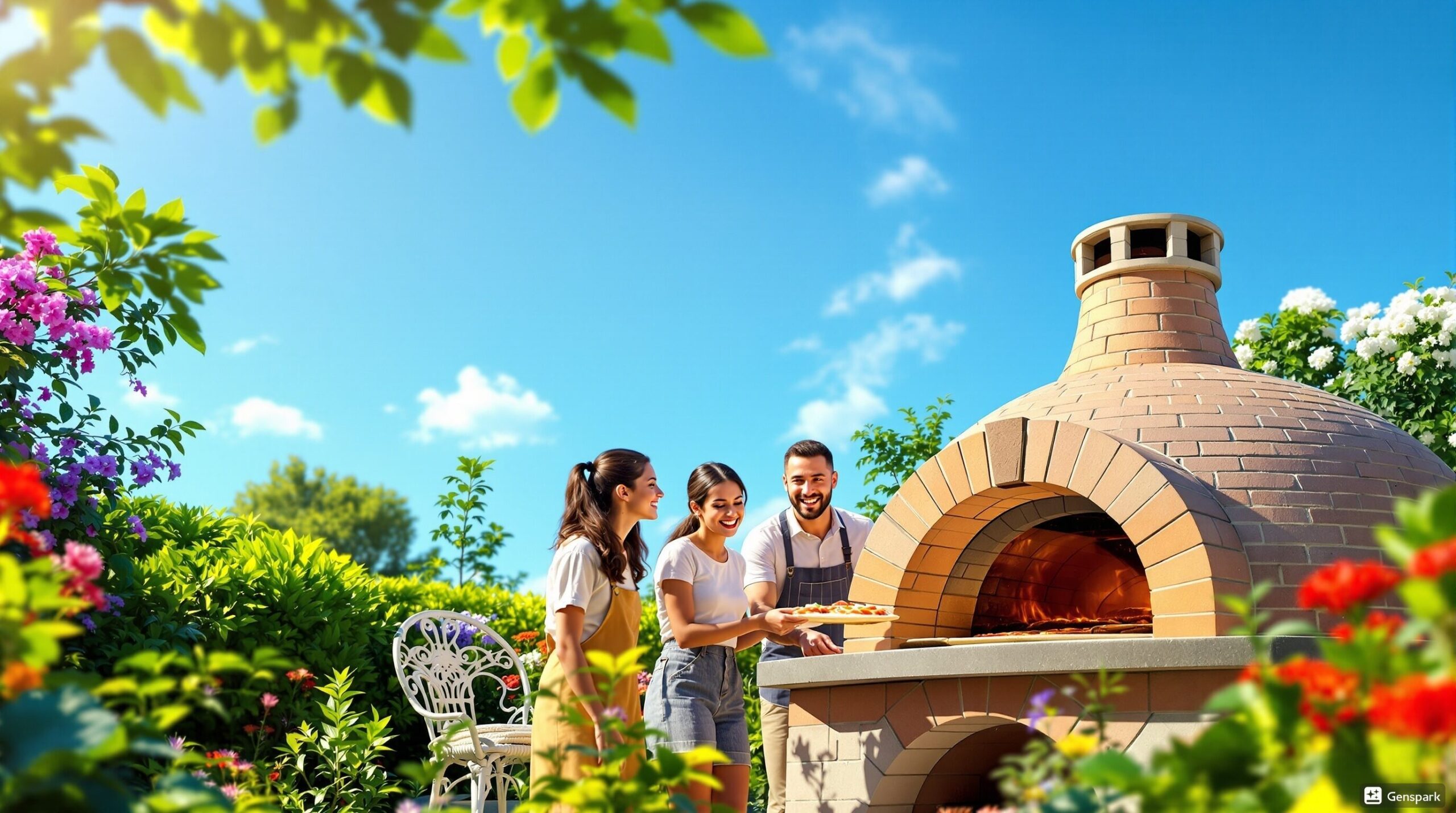 construire et aménager un coin à pizza dans son jardin