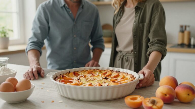 Clafoutis abricot de Cyril Lignac, un dessert fruité et gourmand