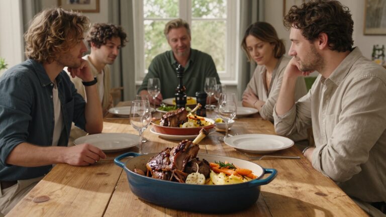 Gigot de 7 heures préparé par Cyril Lignac dans sa recette célèbre