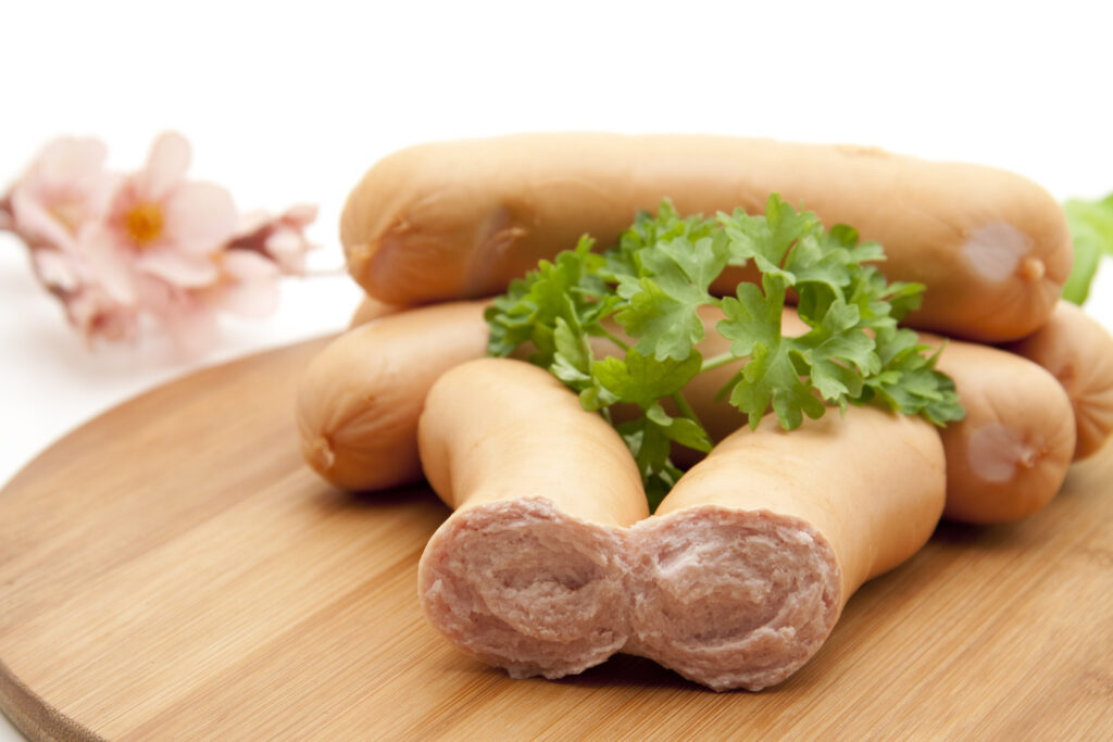 saucisse alsacienne connue aussi sous le nom de knack